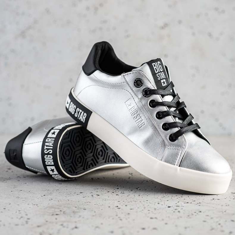 Sneakers da donna Big Star II274034 argento 1