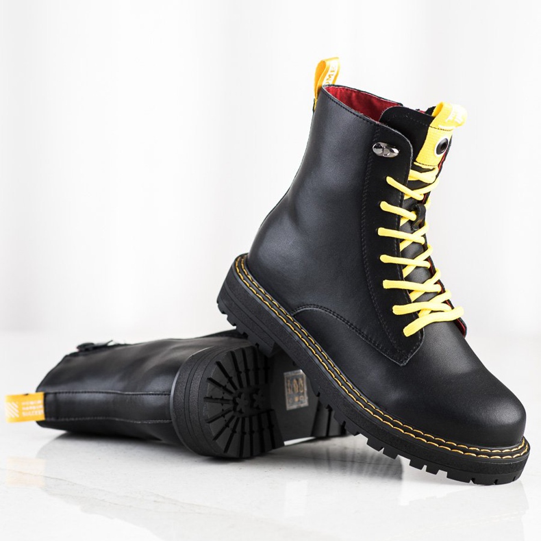 ARTIKER Trapper in pelle nera nero 1