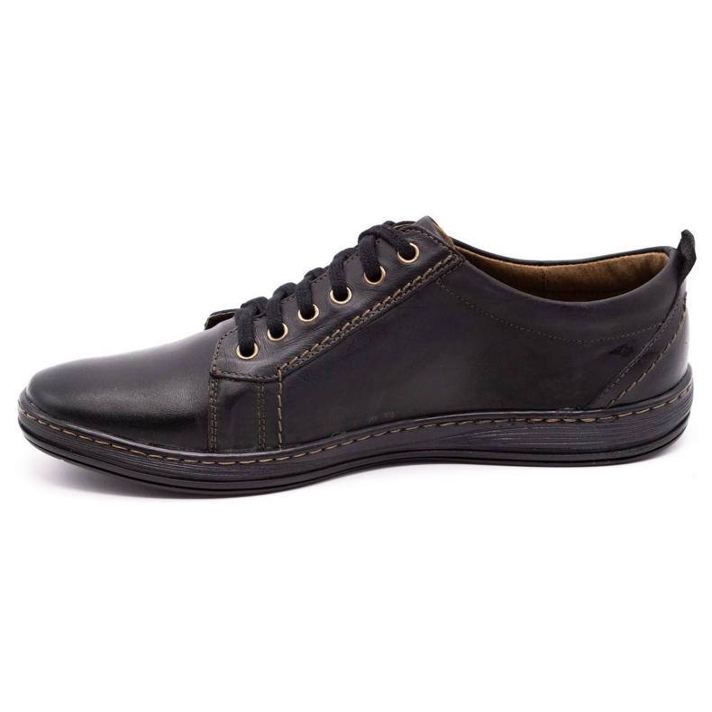 Olivier Scarpe da uomo in pelle 695MP nere nero 1