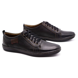 Olivier Scarpe da uomo in pelle 695MP nere nero 2