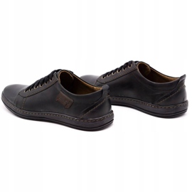 Olivier Scarpe da uomo in pelle 695MP nere nero 4