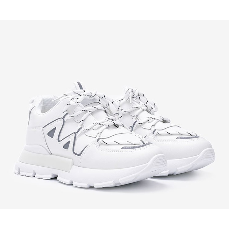 Sneakers bianche con inserti Filua catarifrangenti bianco 1