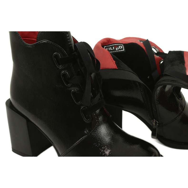 Stivali eleganti sul palo nero Filippo DBT3109/21 BK 4