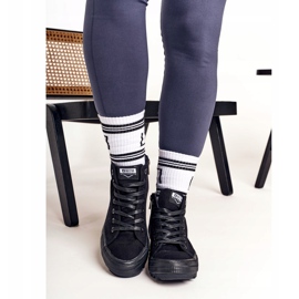 Sneakers Alte da Donna Big Star FF274244 Nere nero 2