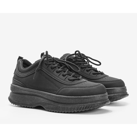 Sneakers nere con finitura opaca Andreia nero 1