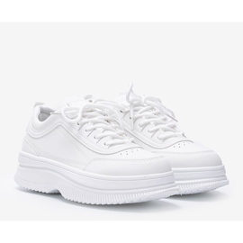 Sneakers bianche con finitura opaca Andreia bianca 1