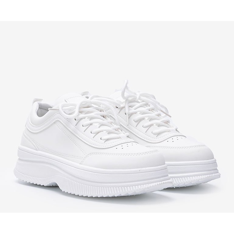 Sneakers bianche con finitura opaca Andreia bianco 1