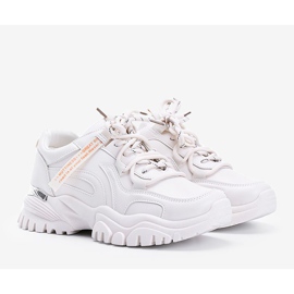 Sneakers beige con suola spessa Zooey 1