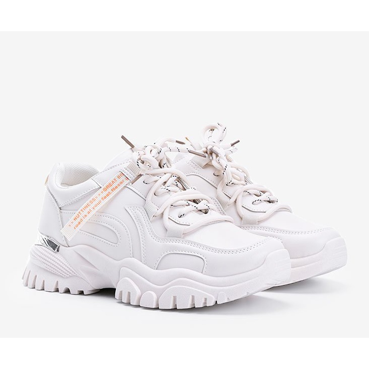 Sneakers beige con suola spessa Zooey 1
