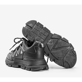 Sneakers nere con inserti Filua catarifrangenti nero 1