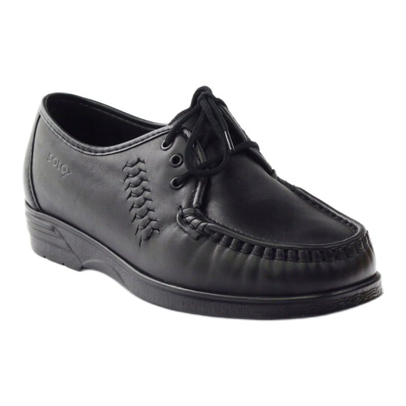 Mocassini Solo 015 per piedi sensibili nero 1