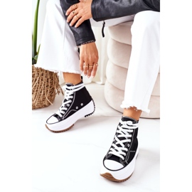 FJ1 Sneakers Alte Sulla Piattaforma Electric Love Black bianca nero 2