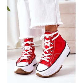 Sneakers Alte Sulla Piattaforma Electric Love Red rosso 1