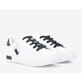 Sneakers bianche con tasca decorativa di Nandina bianca 1