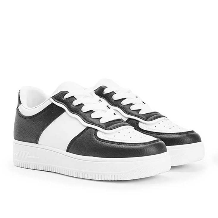 Sneakers Noyale bianche e nere bianco nero 1