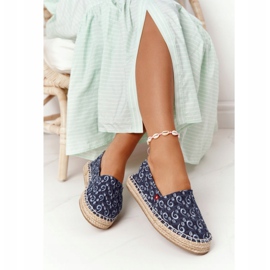 Espadrillas su piattaforma intrecciata Big Star AA274628 Navy Blue blu navy 2