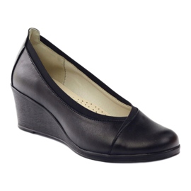 Gregors Gregor Pompe in pelle Donne Koturno 624 Nero 1