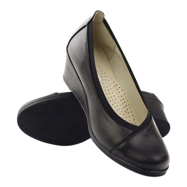Gregors Gregor Pompe in pelle Donne Koturno 624 Nero 3