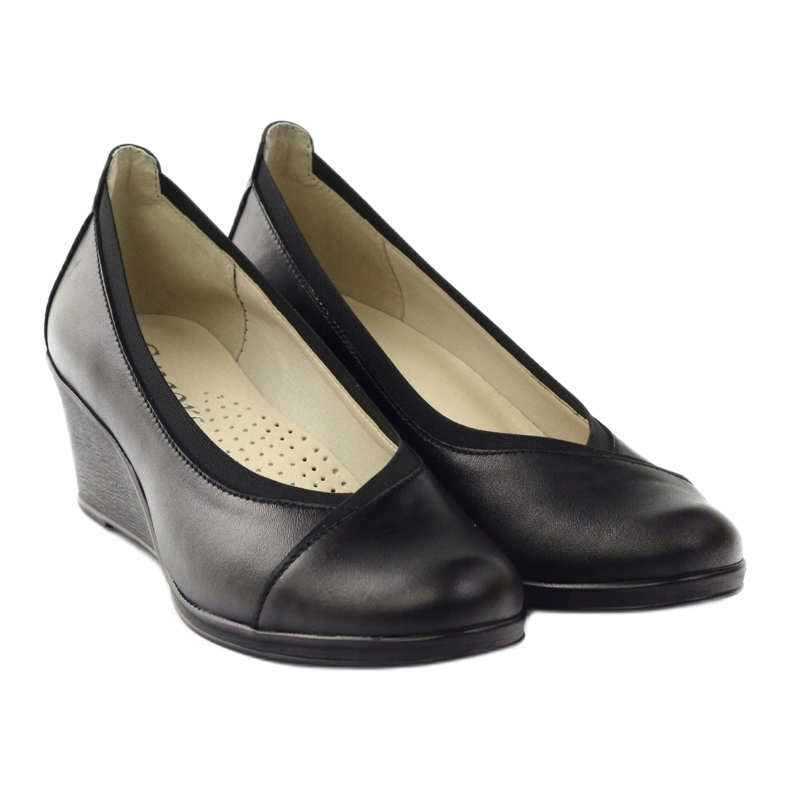 Gregors Gregor Pompe in pelle Donne Koturno 624 Nero 4