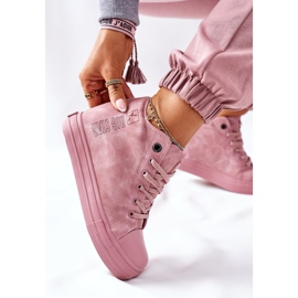 Sneakers in pelle Big Star II274092 Rosa 1