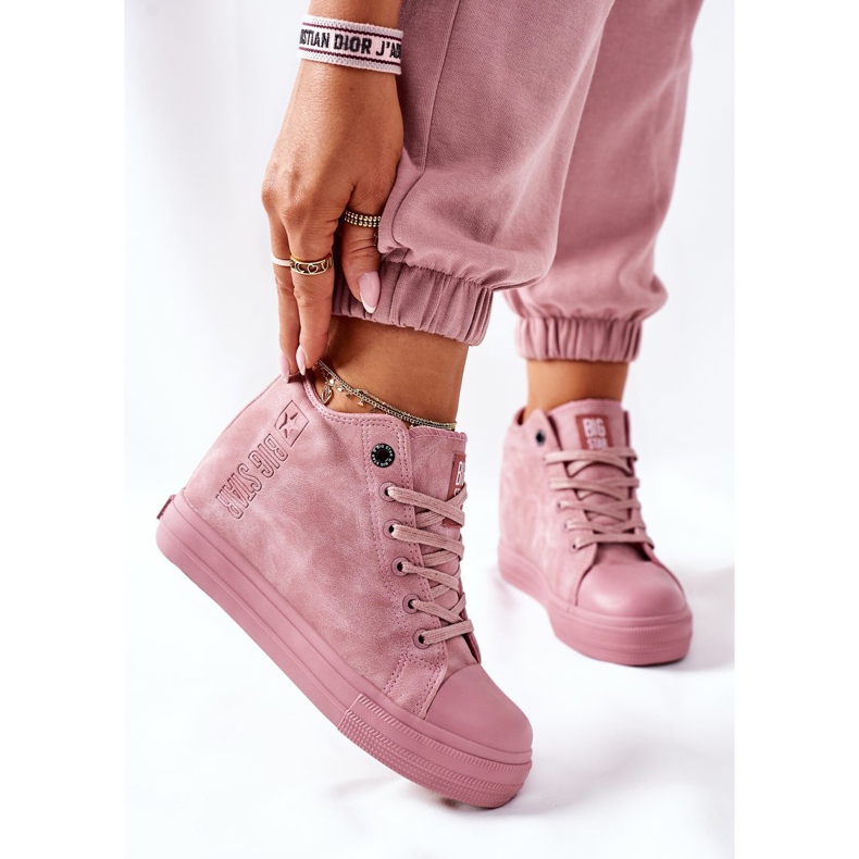 Sneakers in pelle Big Star II274092 Rosa 2
