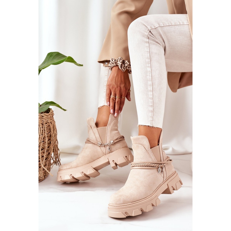 PS1 Stivaletti caldi Stivali Jodhpur Beige Buona Idea 2