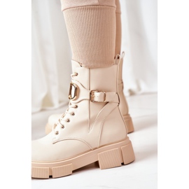 PS1 Caldi lavoratori con fibbia dorata Beige Maybelle 1