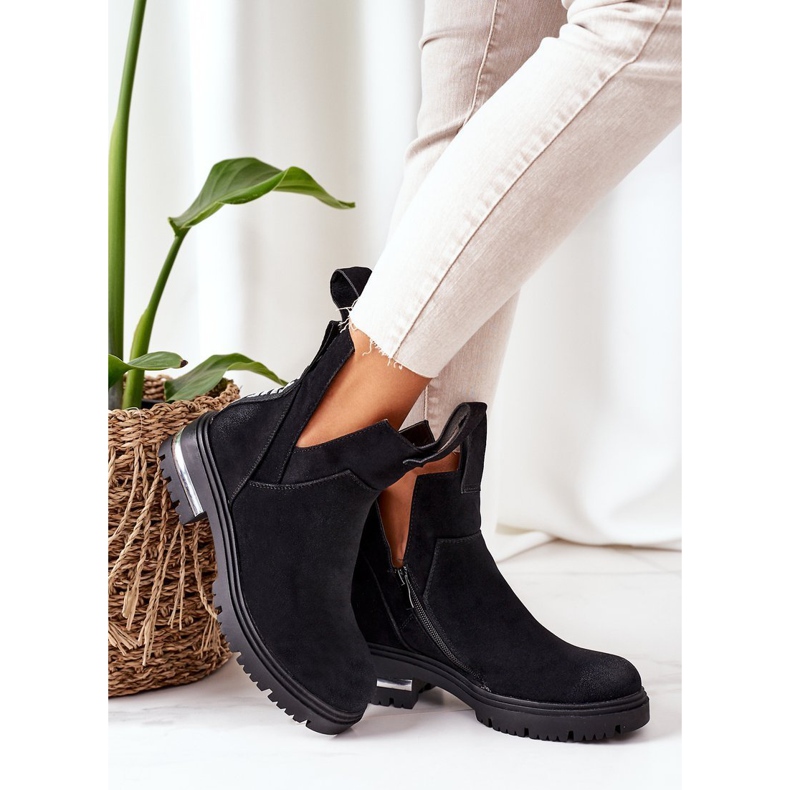 PS1 Stivaletti caldi Stivali Jodhpur Con cerniera Nero My Way 2