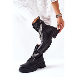 Stivali da lavoro neri con catena Midtown nero 2