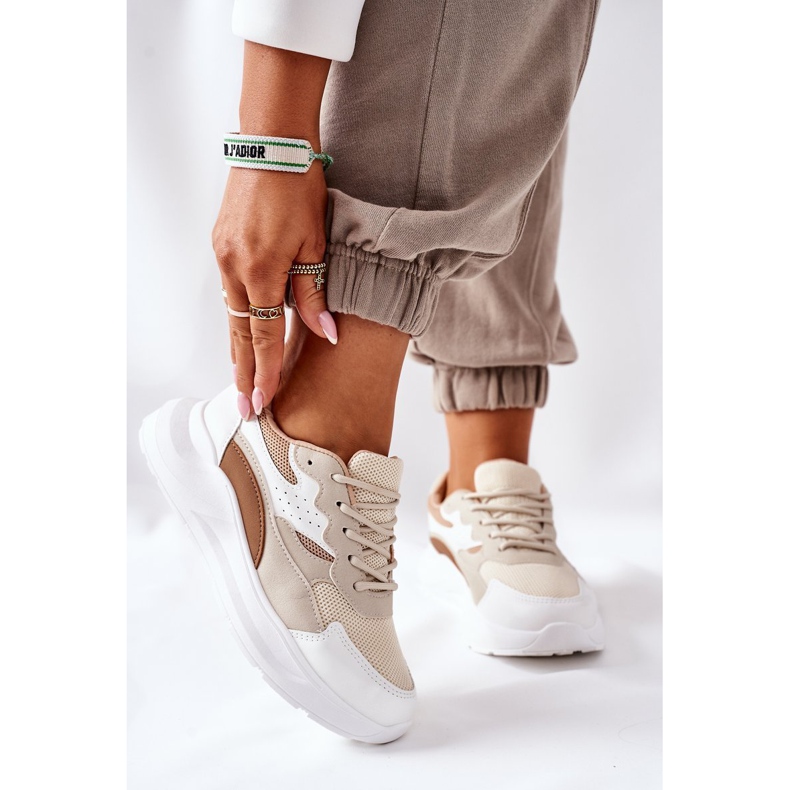 PE1 Scarpe sportive da donna Sneakers Beige Going 2