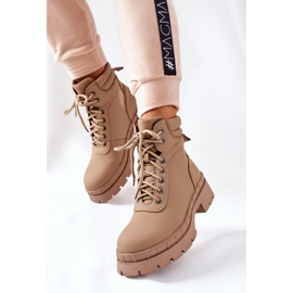 Big Star Stivali Timberki Traperki Khaki Mustgrow cachi 2