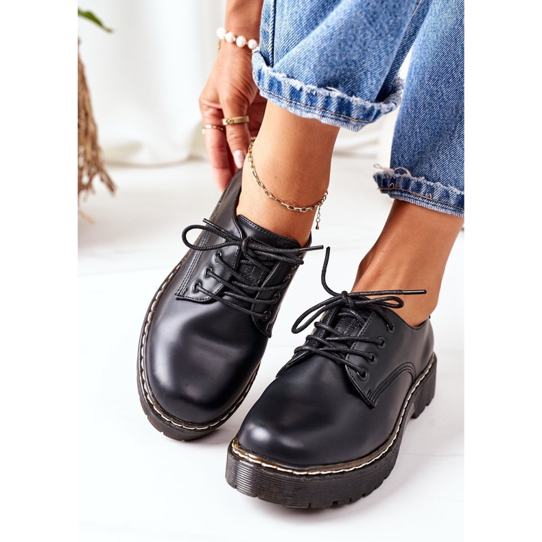Scarpe Oxford in pelle Big Star II274107 Nere nero 2