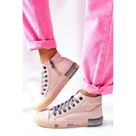 Sneakers Alte In Pelle Big Star II274138 Rosa 2
