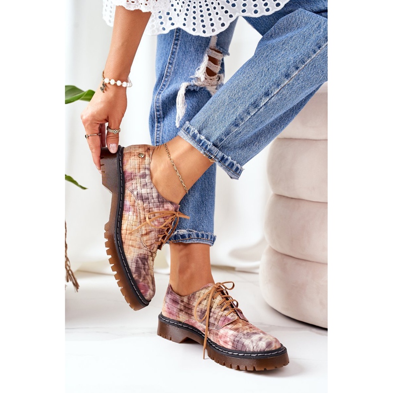 Scarpe Oxford da donna in pelle Maciejka 04087-46 Multicolor multicolore 1