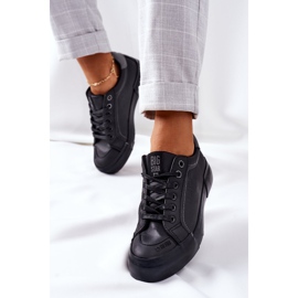 Sneakers da donna in pelle Big Star II274029 Nere nero 2