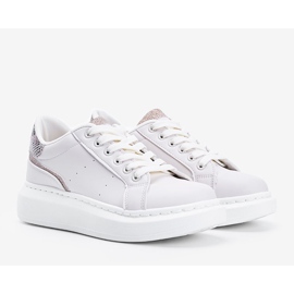 Sneakers beige con suola spessa Alicer 1