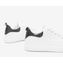 BM Sneakers bianche e nere su una spessa suola Influ bianco nero 1