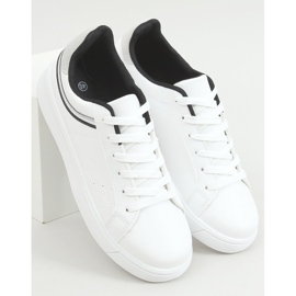 Sneakers da donna bianche B0-686 BIANCO/NERO 1