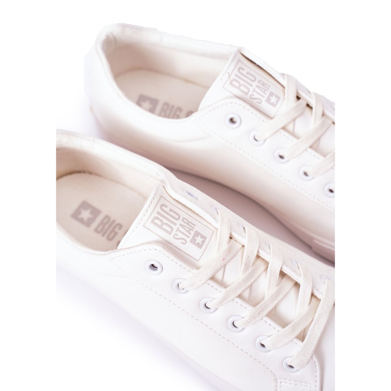 Sneakers da uomo in pelle Big Star II174028 Bianco 1