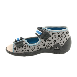 Scarpe da bambino Befado gialle 350P017 blu grigio 2