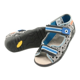 Scarpe da bambino Befado gialle 350P017 blu grigio 4