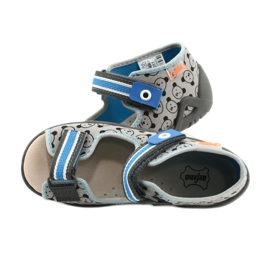 Scarpe da bambino Befado gialle 350P017 blu grigio 5