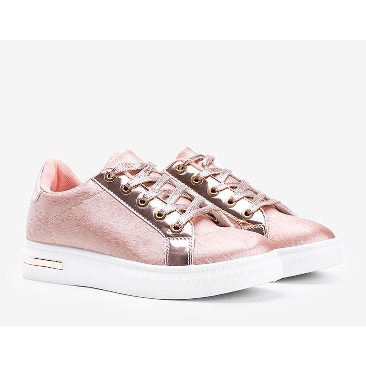 Sneakers rosa opache con suola Shift bianca 1