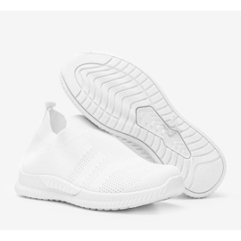 Scarpe sportive bianche slip-on infinity bianco 1