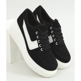 Nere E3141 Sneakers nere su suola alta nero 1