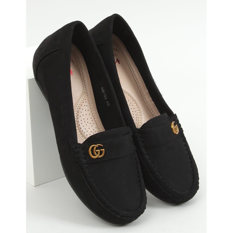 Nero Mocassini neri da donna H8192 Negro 1