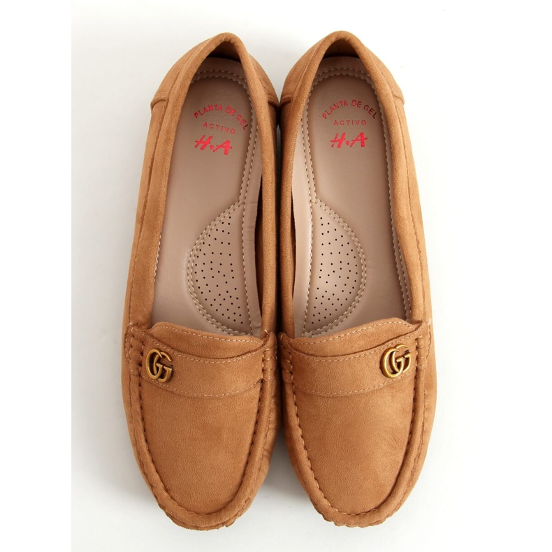 Mocassini da donna cammello H8192 Camel marrone 1