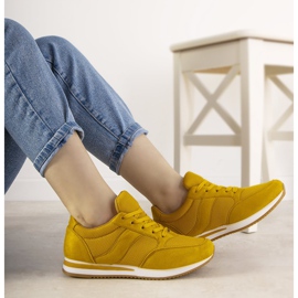 Sneaker senape di Parila giallo 1