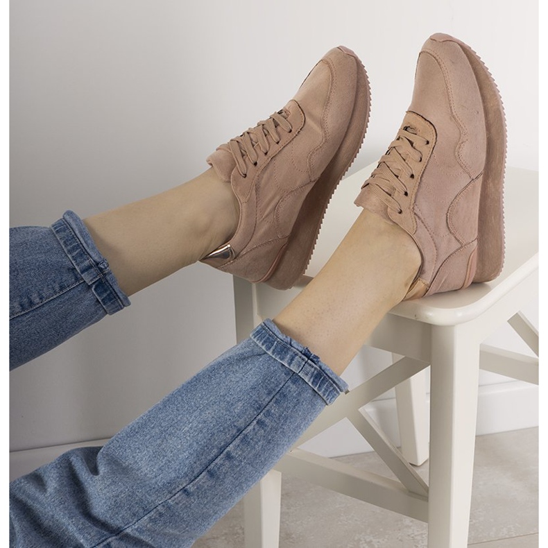 Sneakers rosa Masandra beige 1