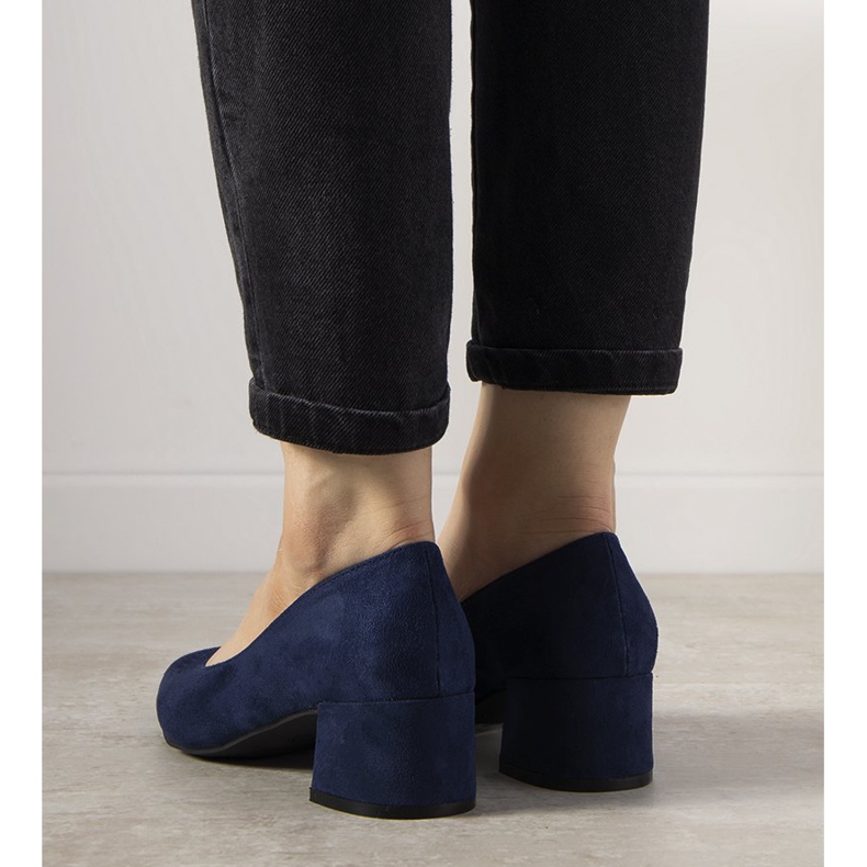 Décolleté blu navy sul post Floren 1